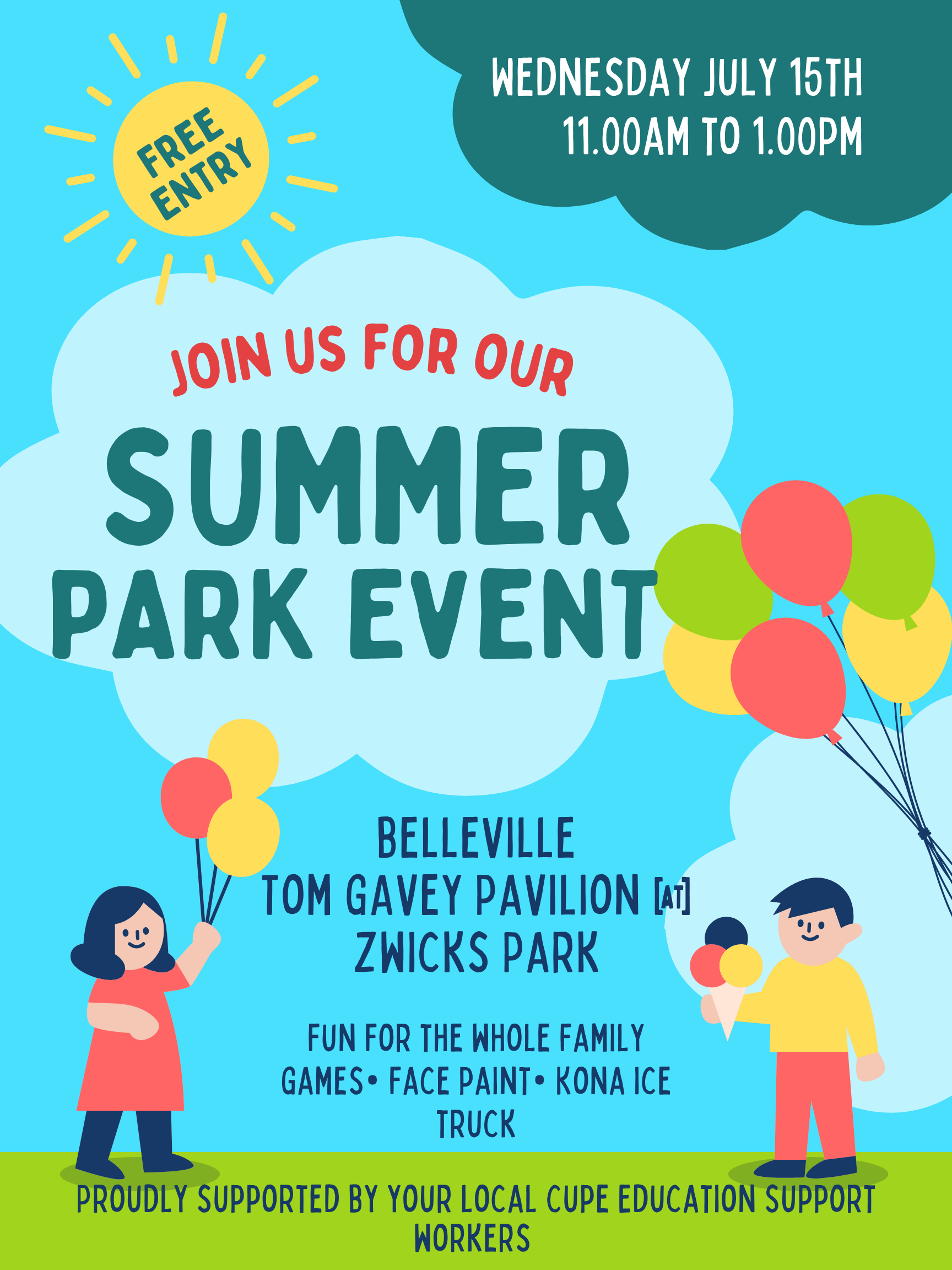 Summer Social with CUPE @ Tom Gavey Pavilion